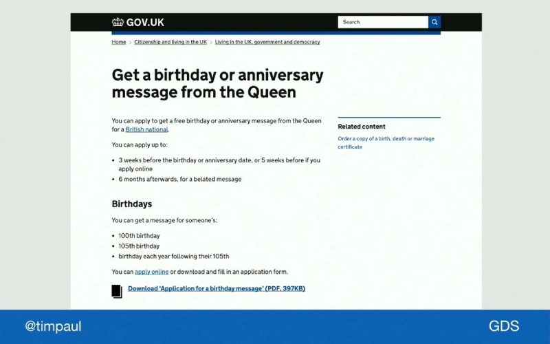 Image of GOV.UK presentation