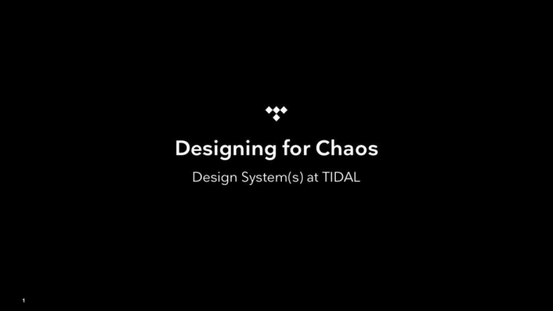 Image of coverpage "Designing for chaos: Design System(s) at TIDAL" by Erik Ferrier