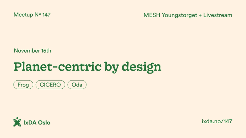 Planet-centric by design