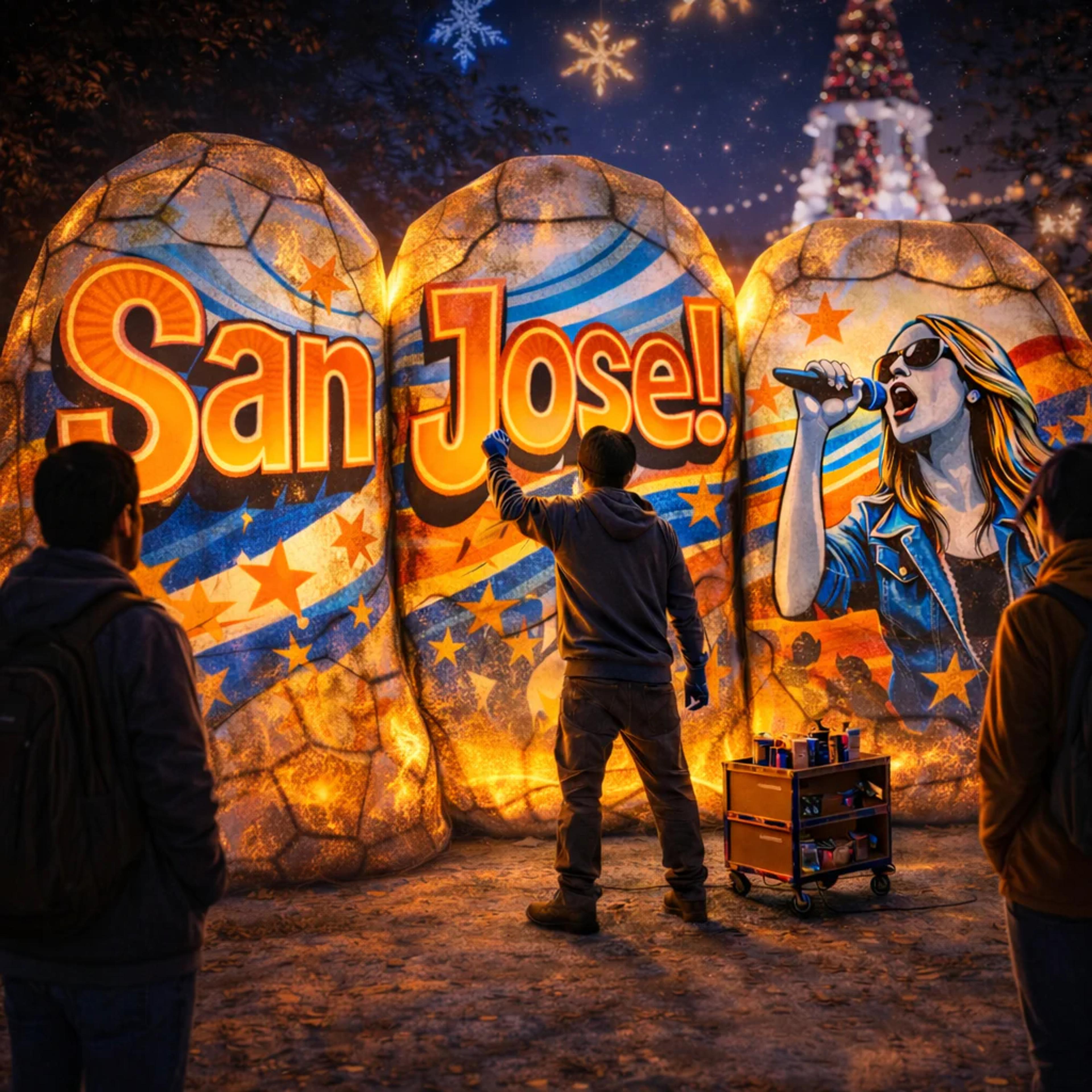 Murals that glow, no longer bound to the wall