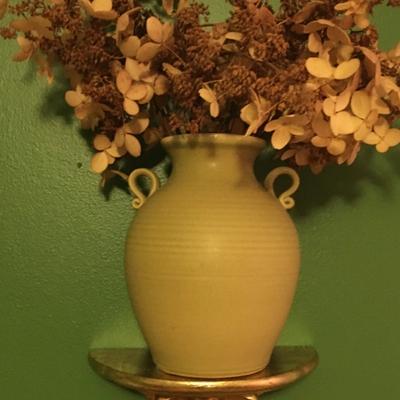 Ceramic vase with flowers