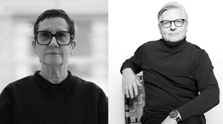 Vänster: Karina Ericsson Wärn, rektor för Beckmans Designhögskola. Höger: Leif Sorte, styrelseordförande för Beckmans Designhögskola.