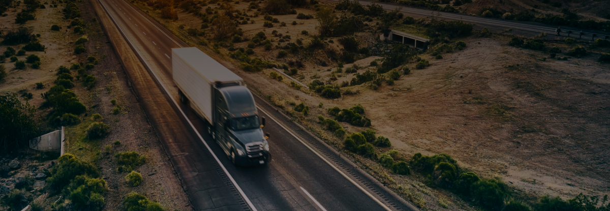 LTL truck on highway