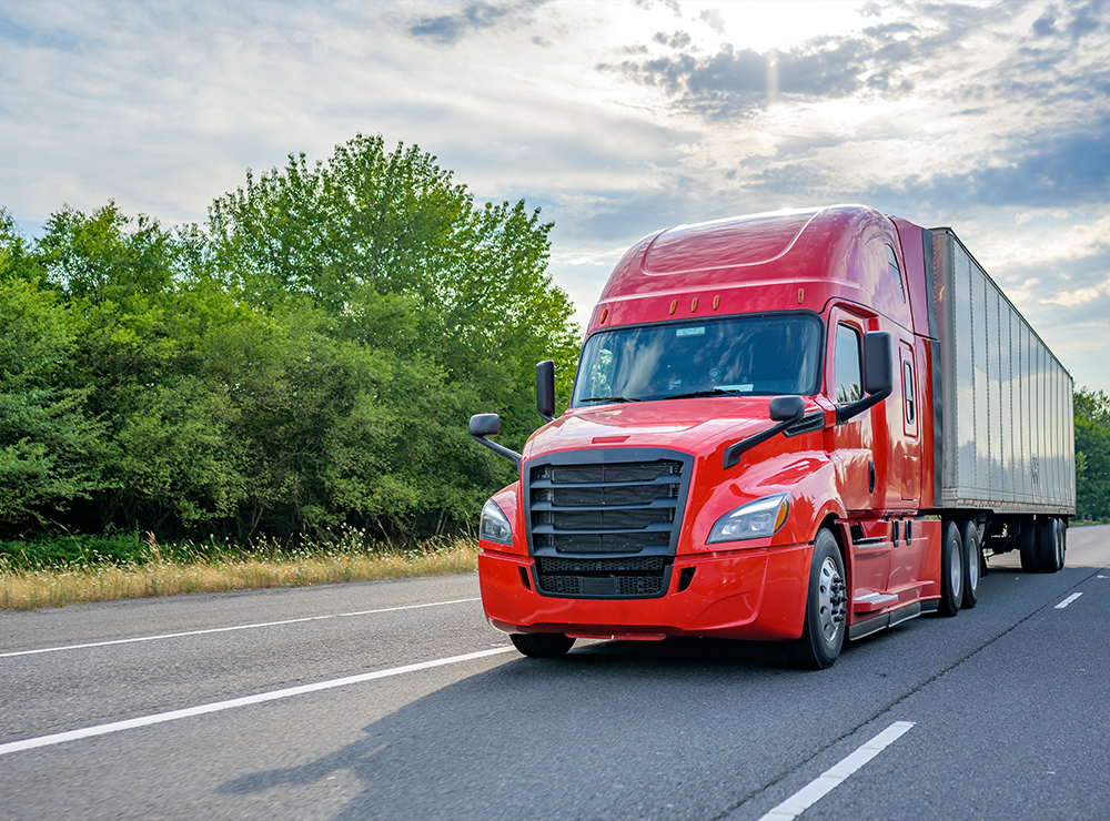 ltl truck on highway