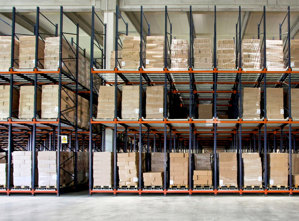 pallets in warehouse