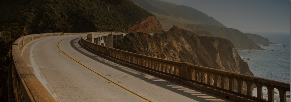 open highway in California