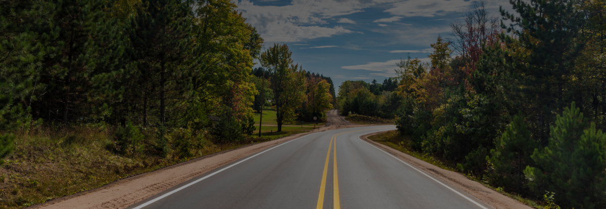 Open road in Tennesee