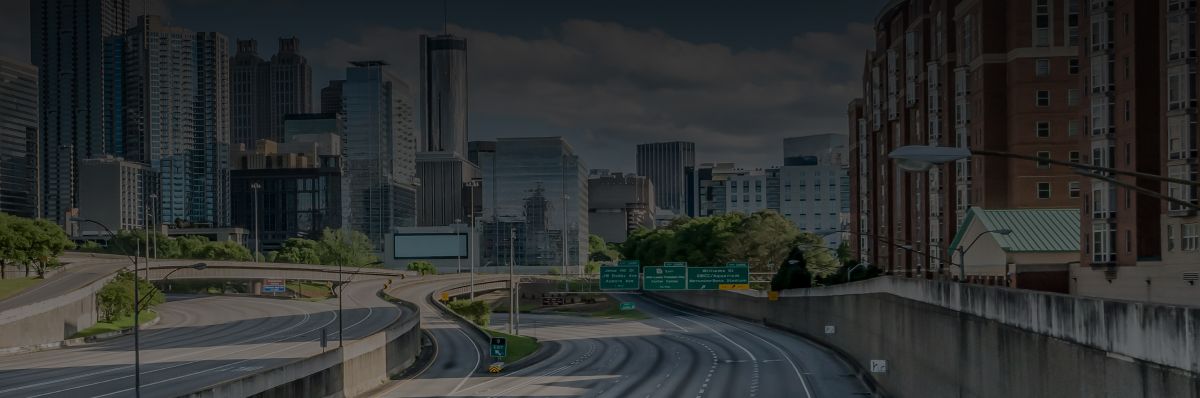Highway in downtown Atlanta, Georgia