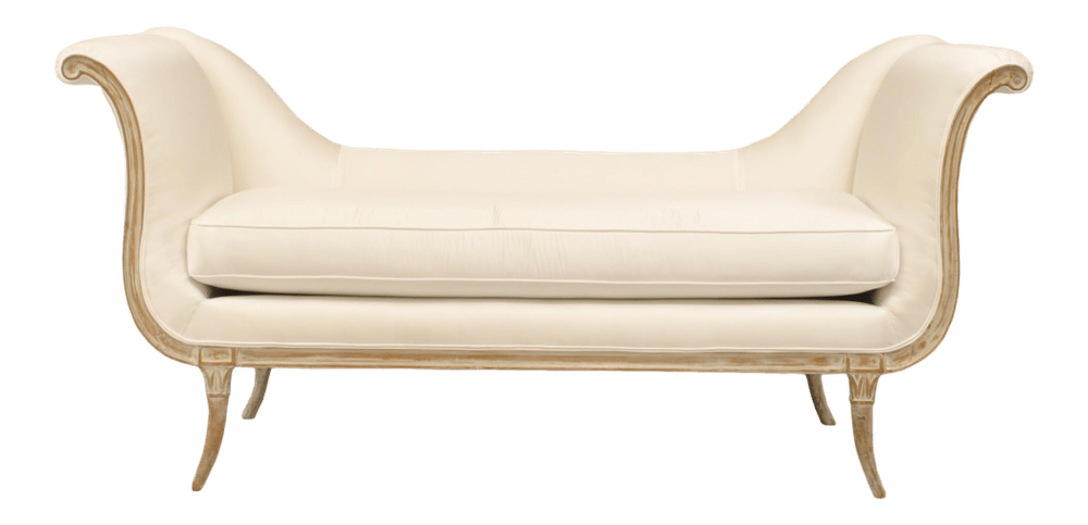 Big Holiday Gifts - french satin sleigh settee