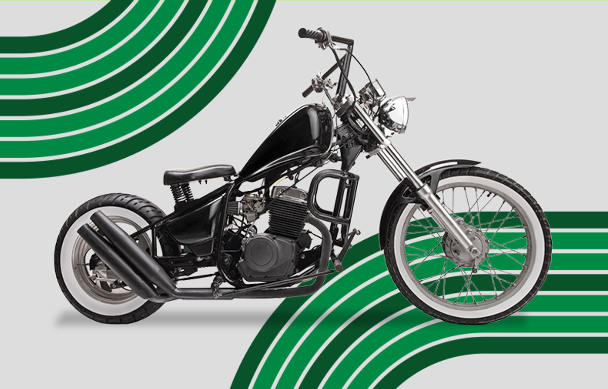 classic motorcycle with sidecar