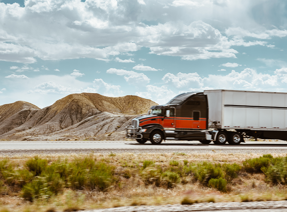 ltl truck on highway