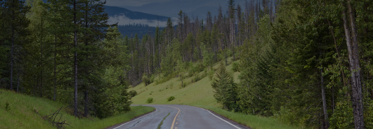 Open road in Montana