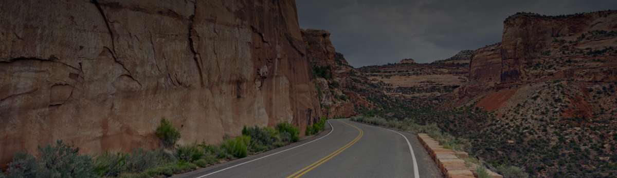 road between mountains