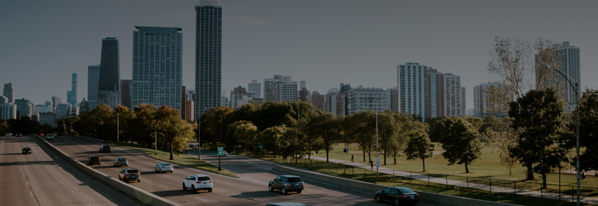 Open highway in Illinois