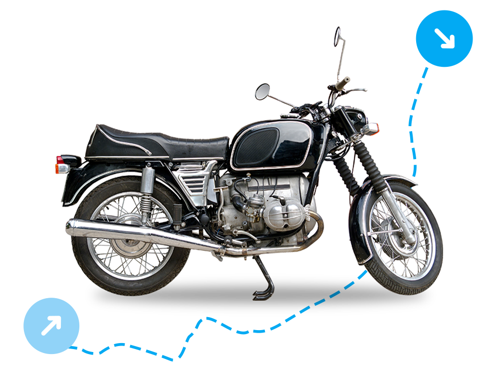 motorcycle on road