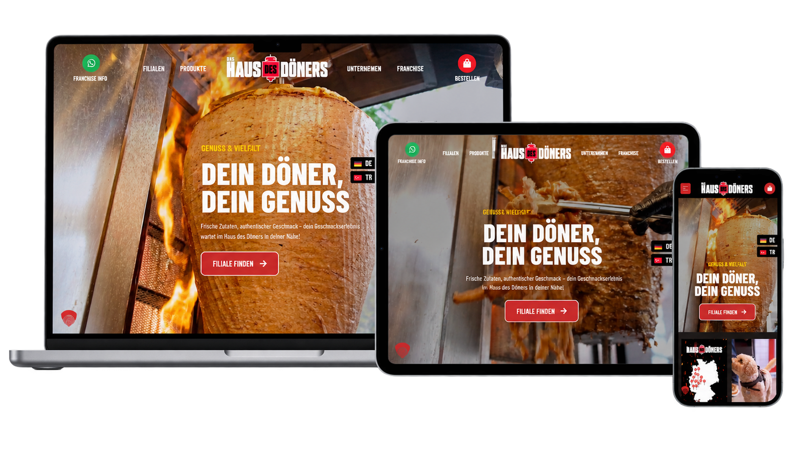 HAUS DES DÖNERS Website – Projektansicht