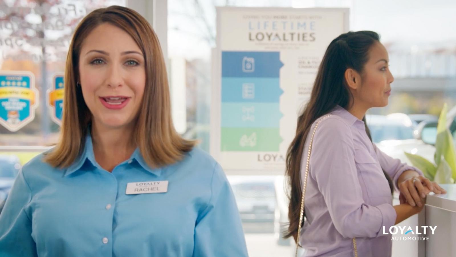 Still shot from the Loyalty Automotive - Smartsell commercial