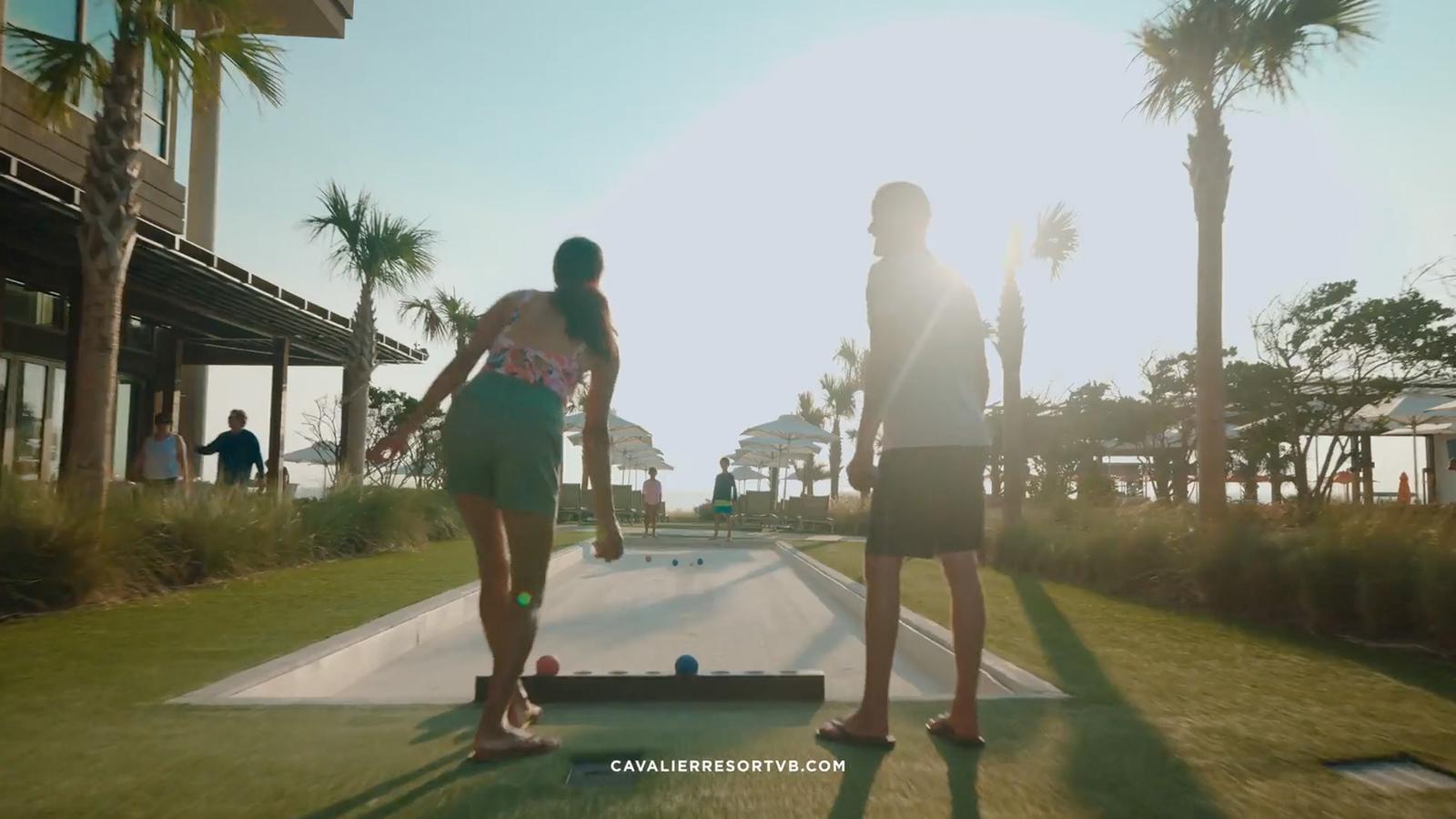 Still shot from the Cavalier Resort - Spring Campaign commercial