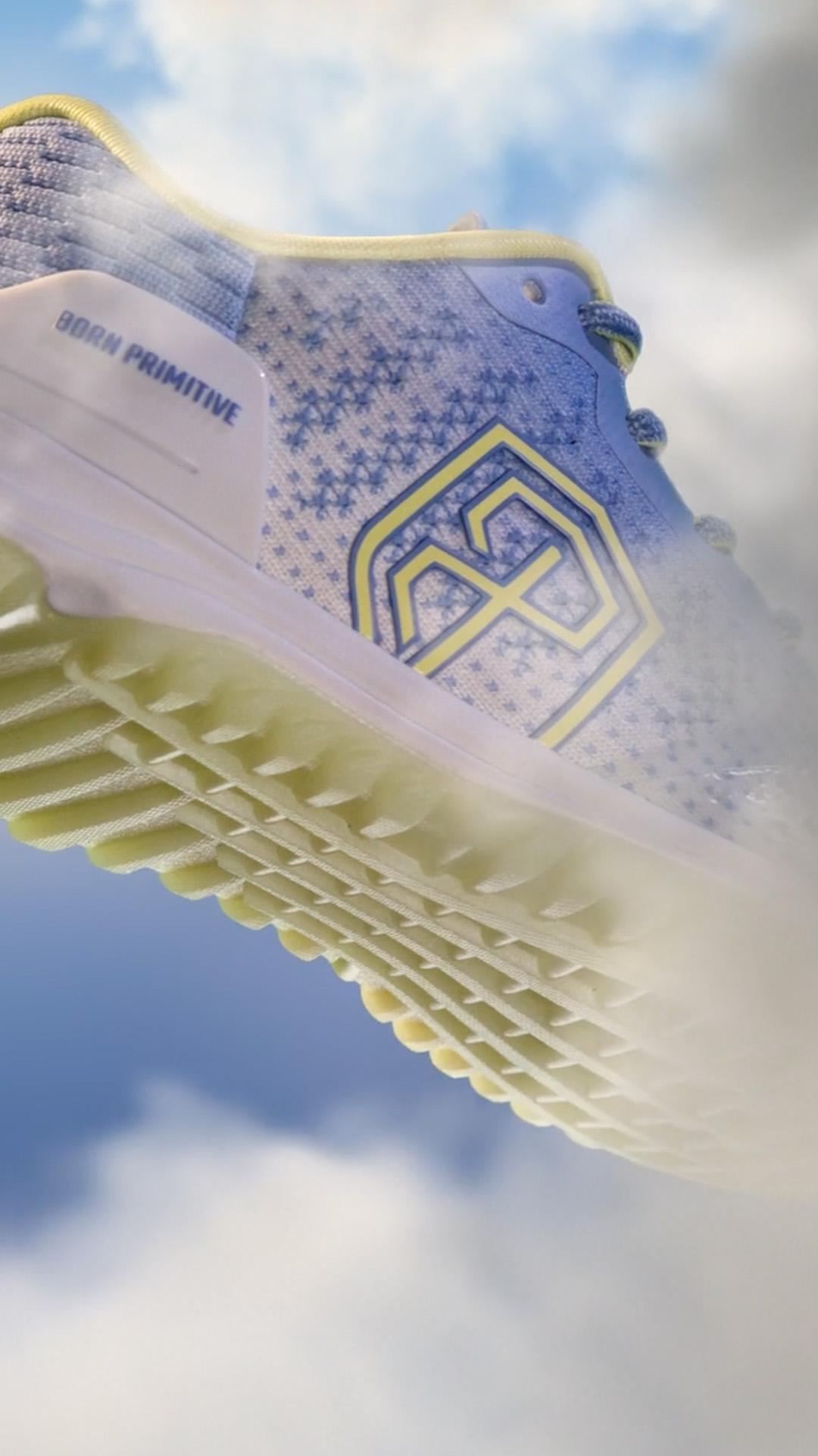 Still shot from the Born Primitive - Savage 1 Sky Blue digital ad