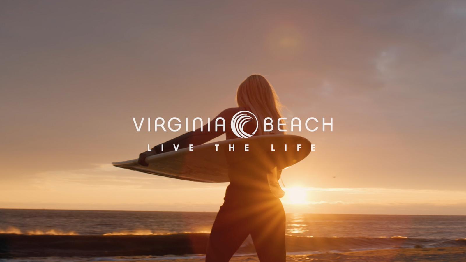 Still shot from the Virginia Beach - Winter Campaign commercial