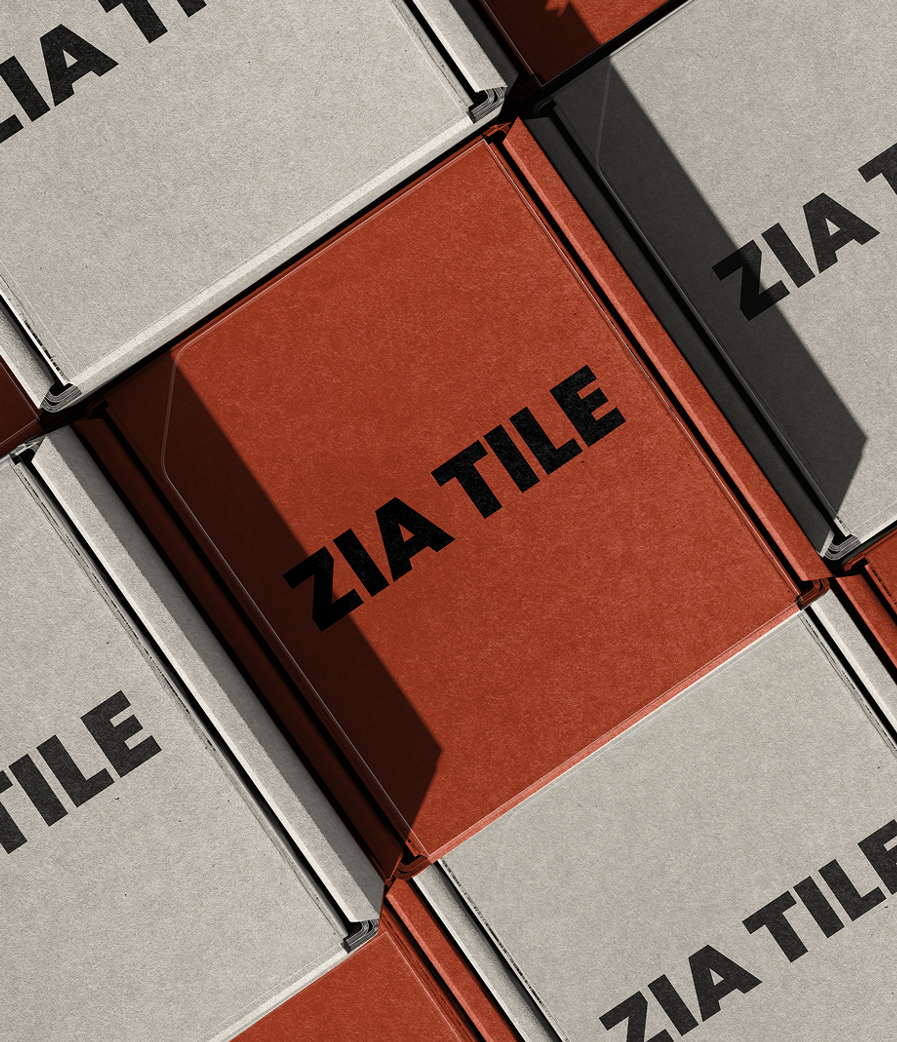 The brand design reflects Zia Tile’s architectural precision. 