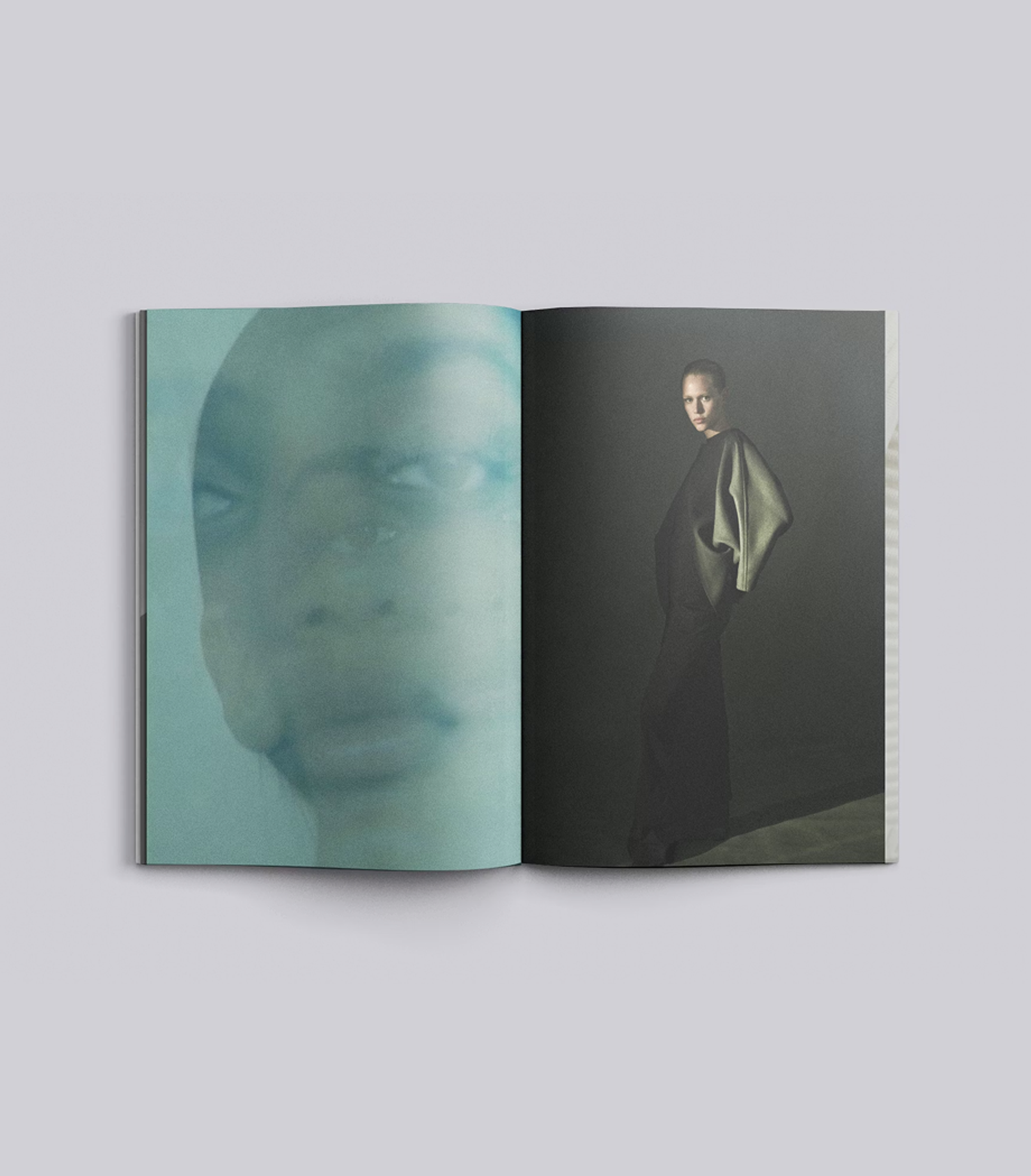 Lookbook art direction embraces the texture of print.