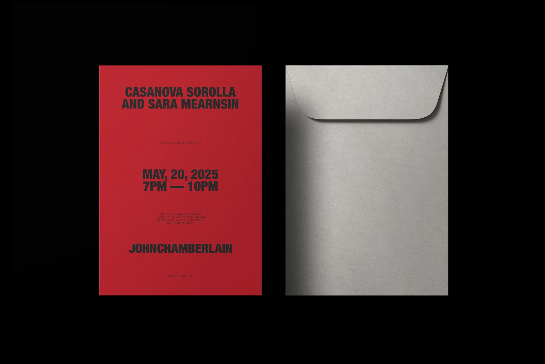 The brand’s bold accent color recalls the artist’s striking palette.