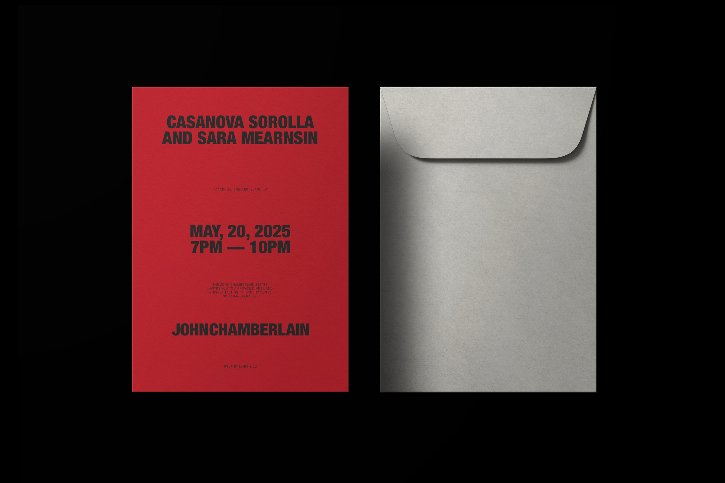 The brand’s bold accent color recalls the artist’s striking palette.