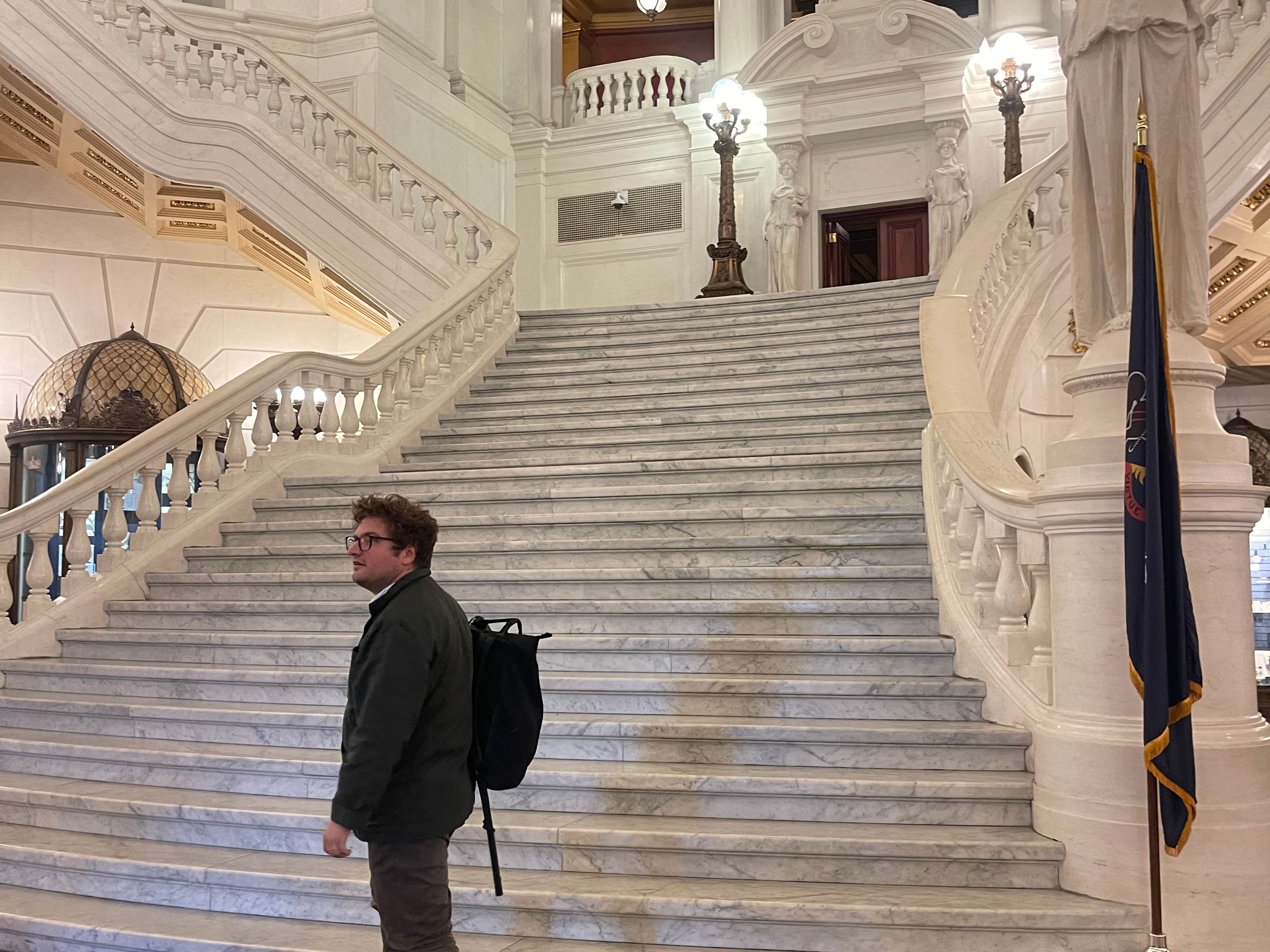 Wes Hiatt, exploring the capital complex