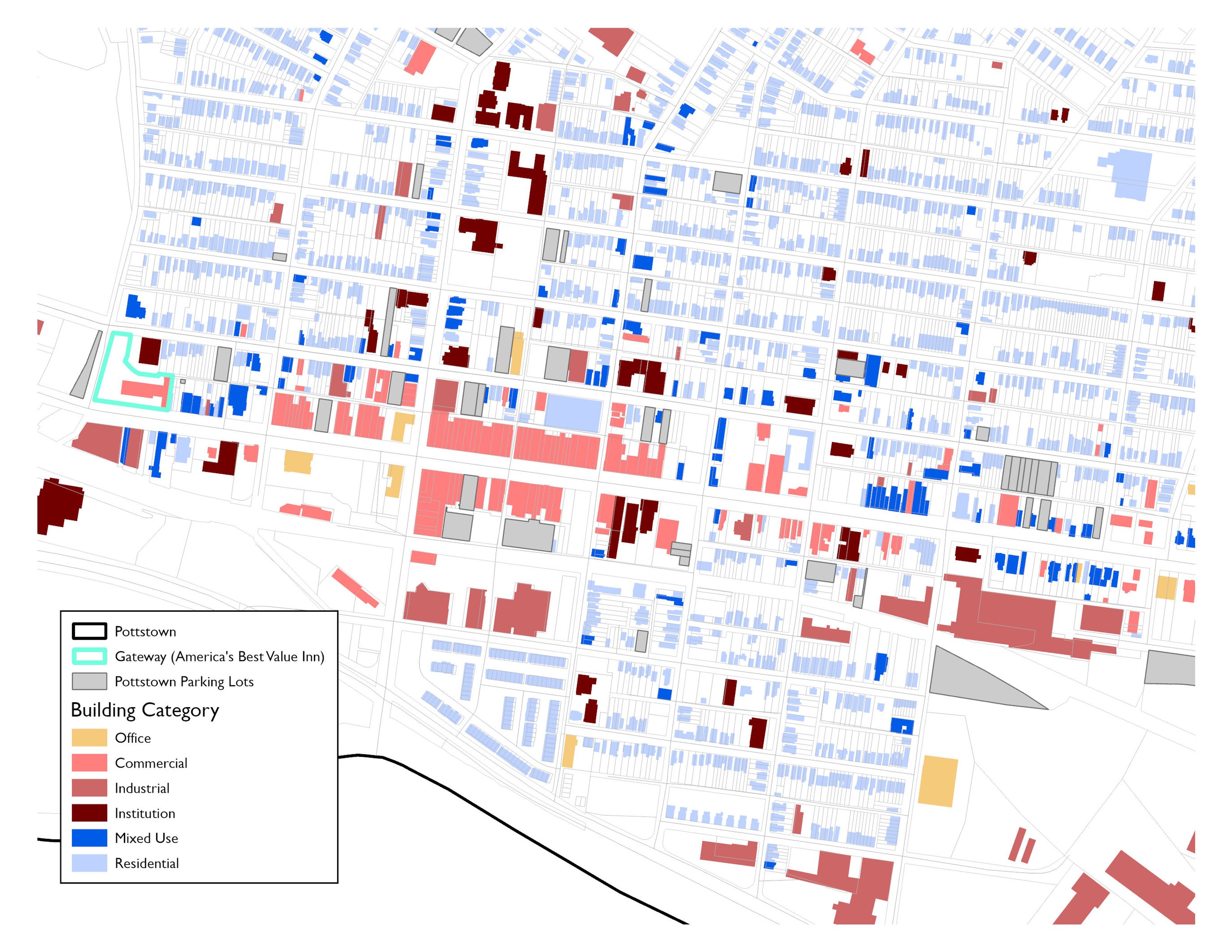 Pottstown Building Types Map Pottstown Building Types Map