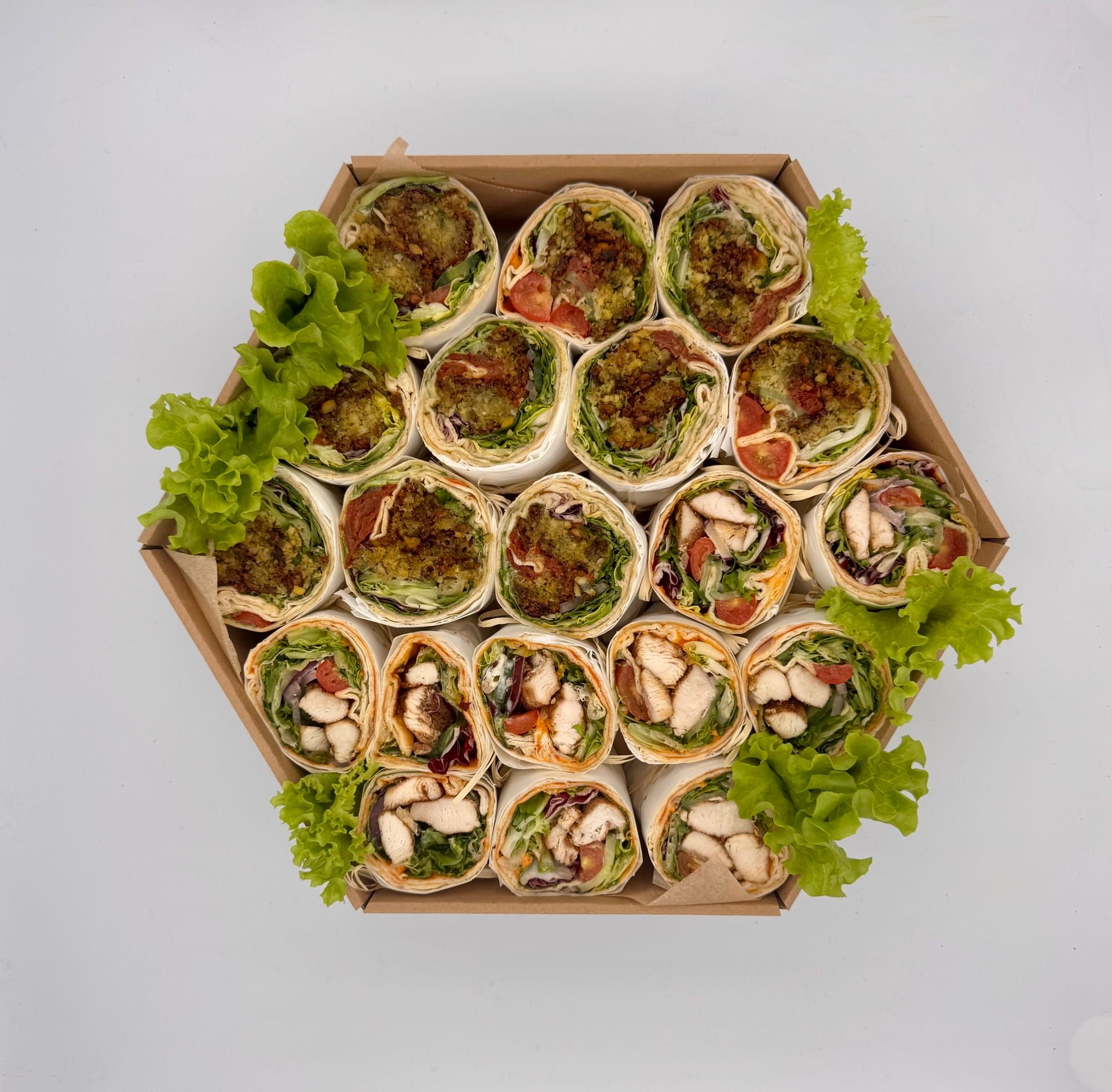 Wrap Box – kurczak & krewetka - otwarty