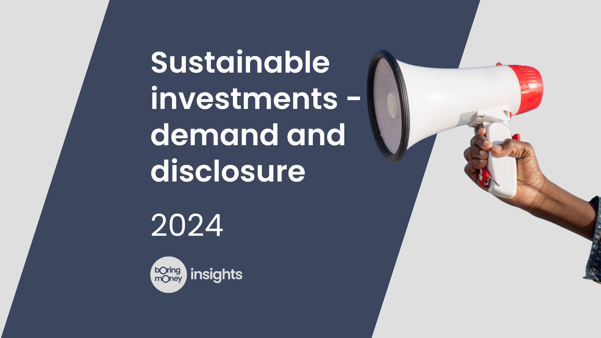 Sustainable investments - demand and disclosure webinar is coming!