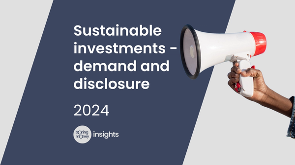 Sustainable investments - demand and disclosure webinar is coming!