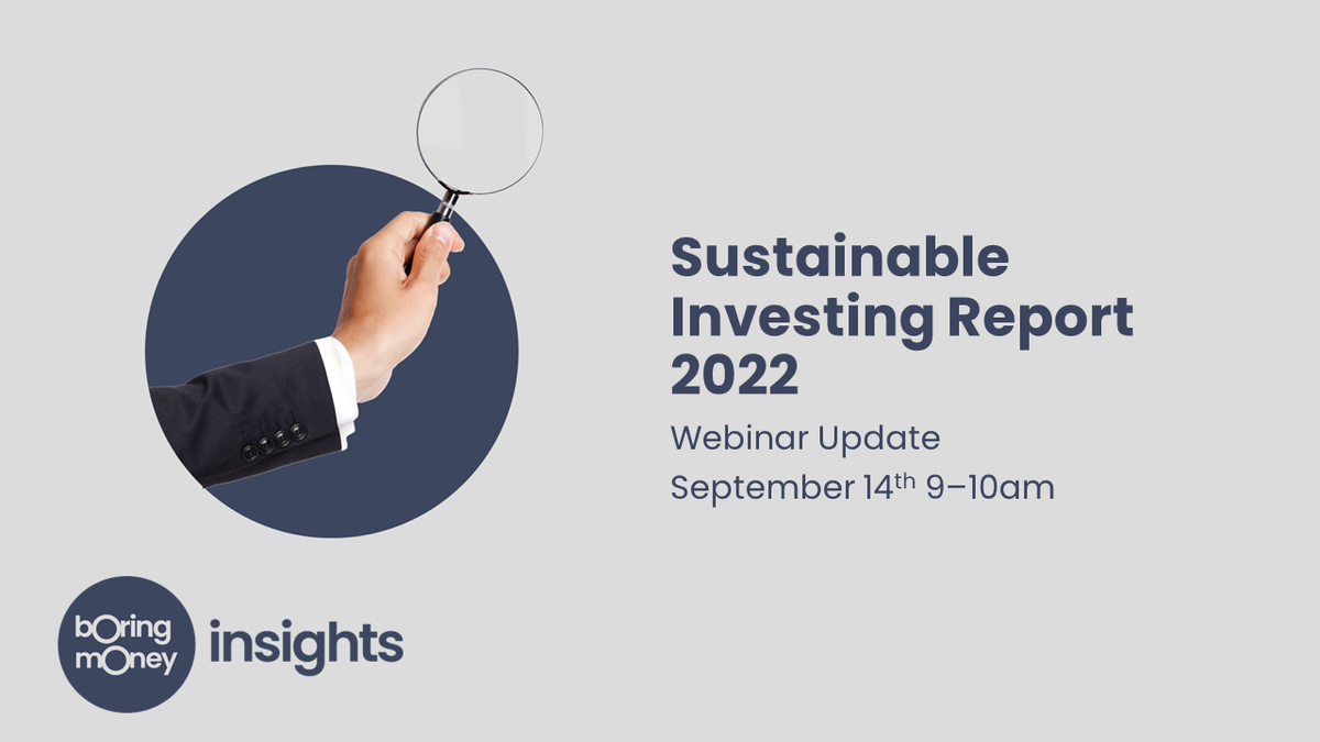 Sustainable Investing Report 2022