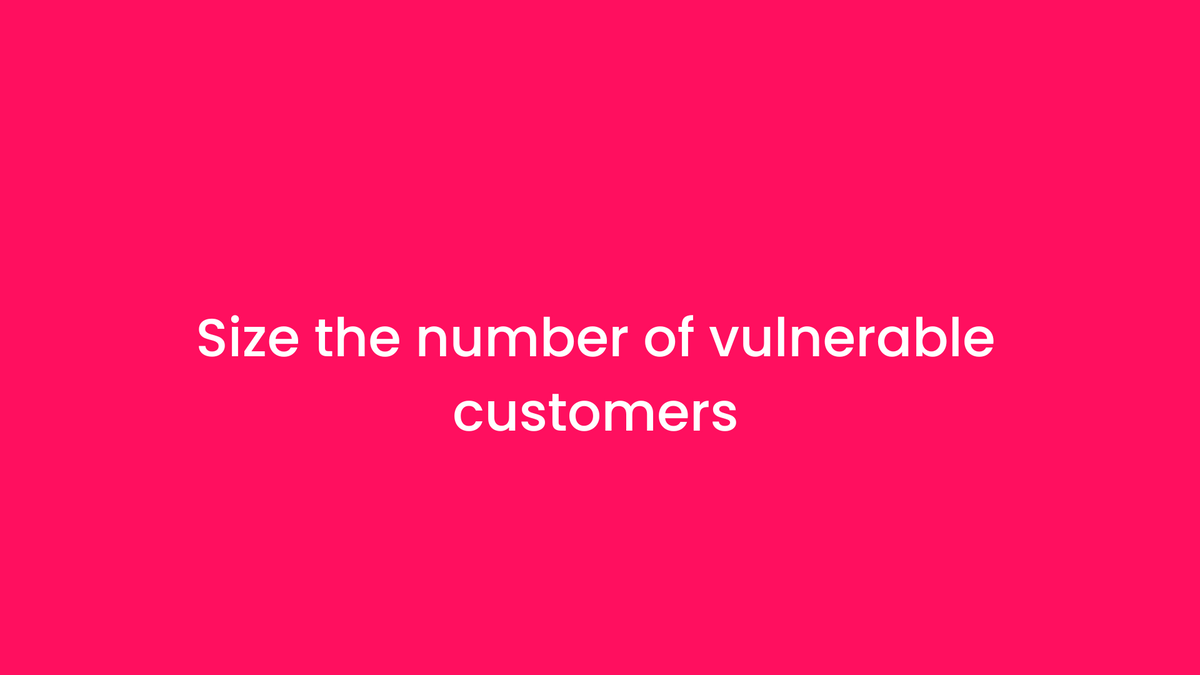 size the number of vulnerable investors