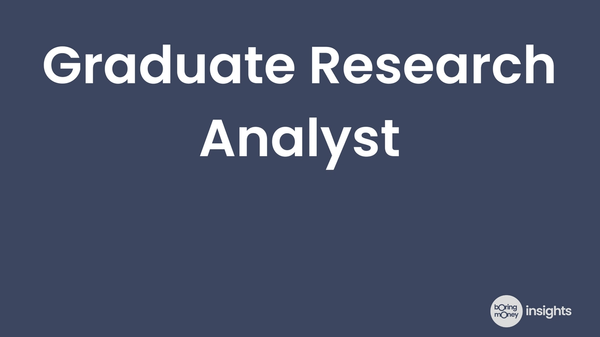Open positions: Graduate Research Analyst
