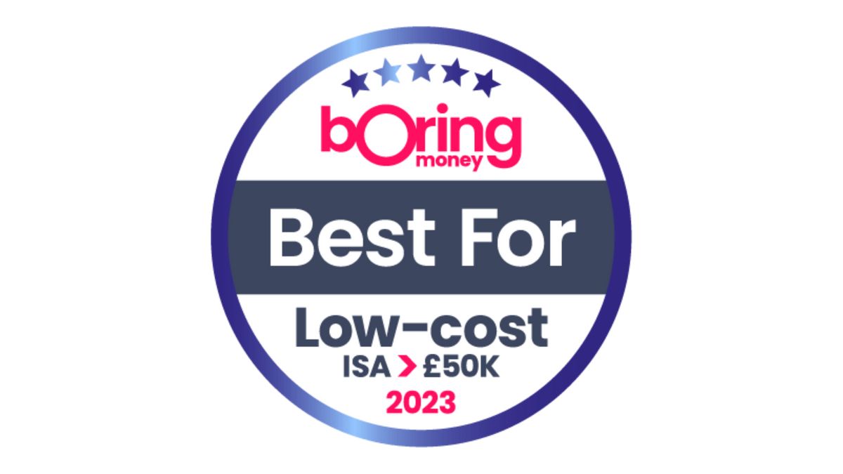 Best for Low-Cost ISA >£50k 2023
