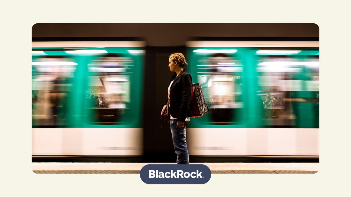 woman at the underground station and a passing train