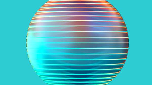 colourful sphere-shaped art