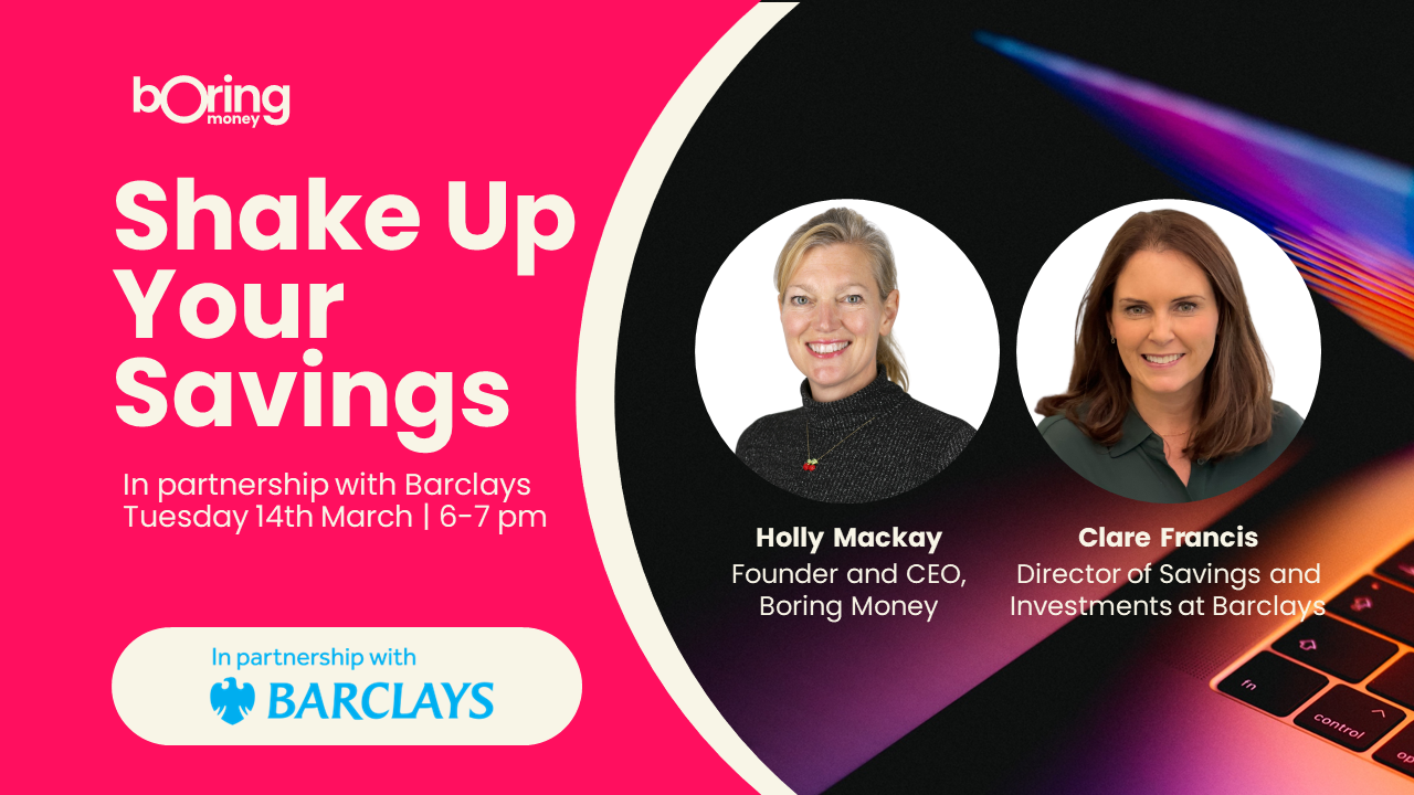 Shake Up Your Savings webinar in partnership with Barclays