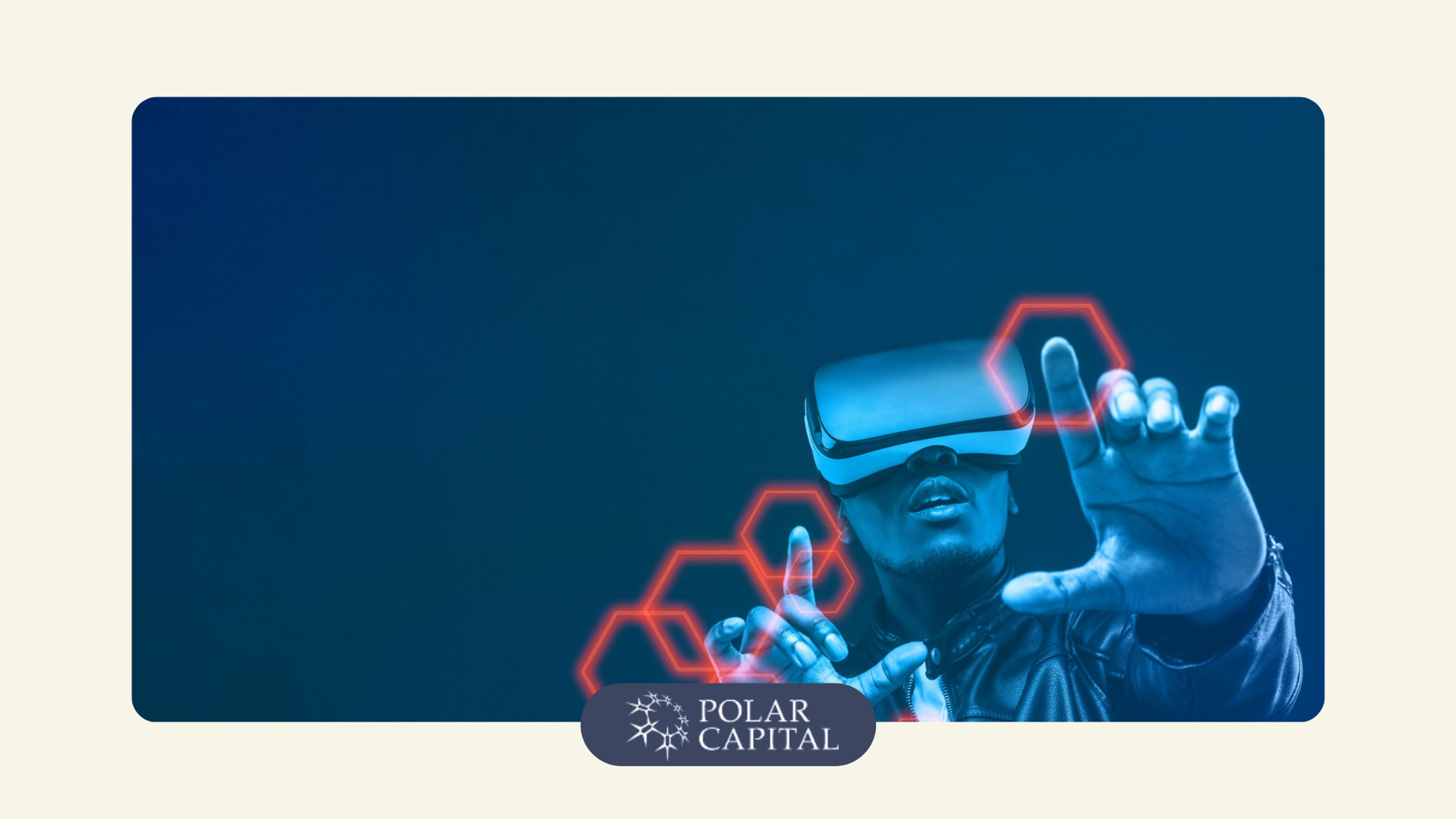 An image of a woman using a virtual reality headset