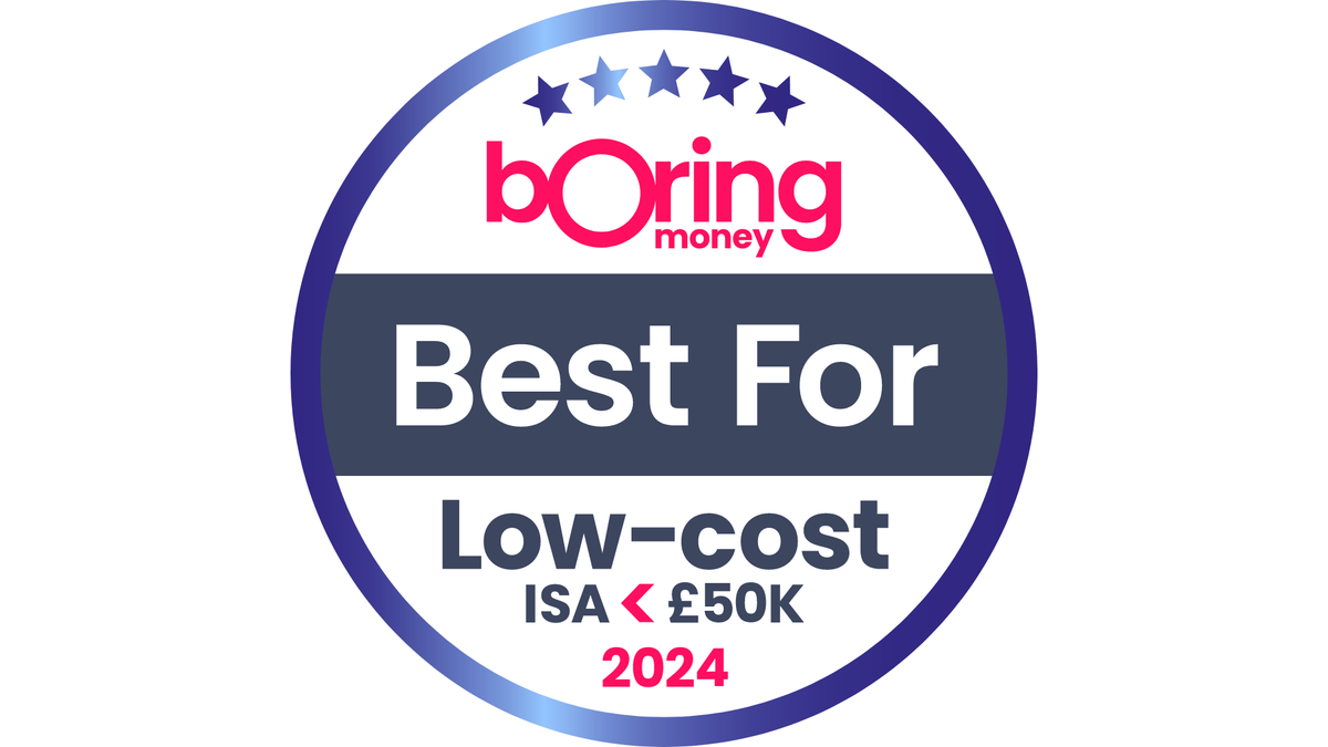 Best for Low-Cost ISA <£50k 2023