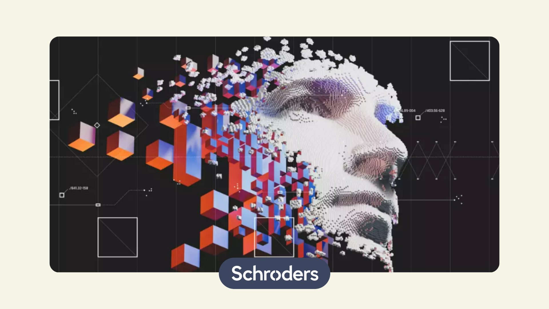 AI generated face as a representation for investing in the tech sector