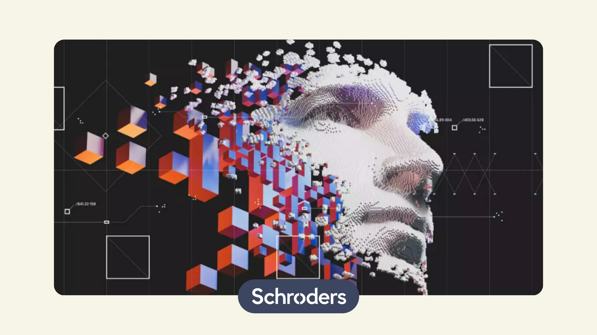 AI generated face as a representation for investing in the tech sector