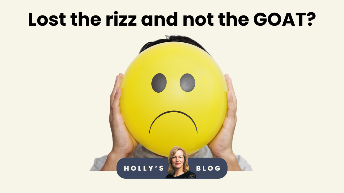 Lost the rizz and not the GOAT?