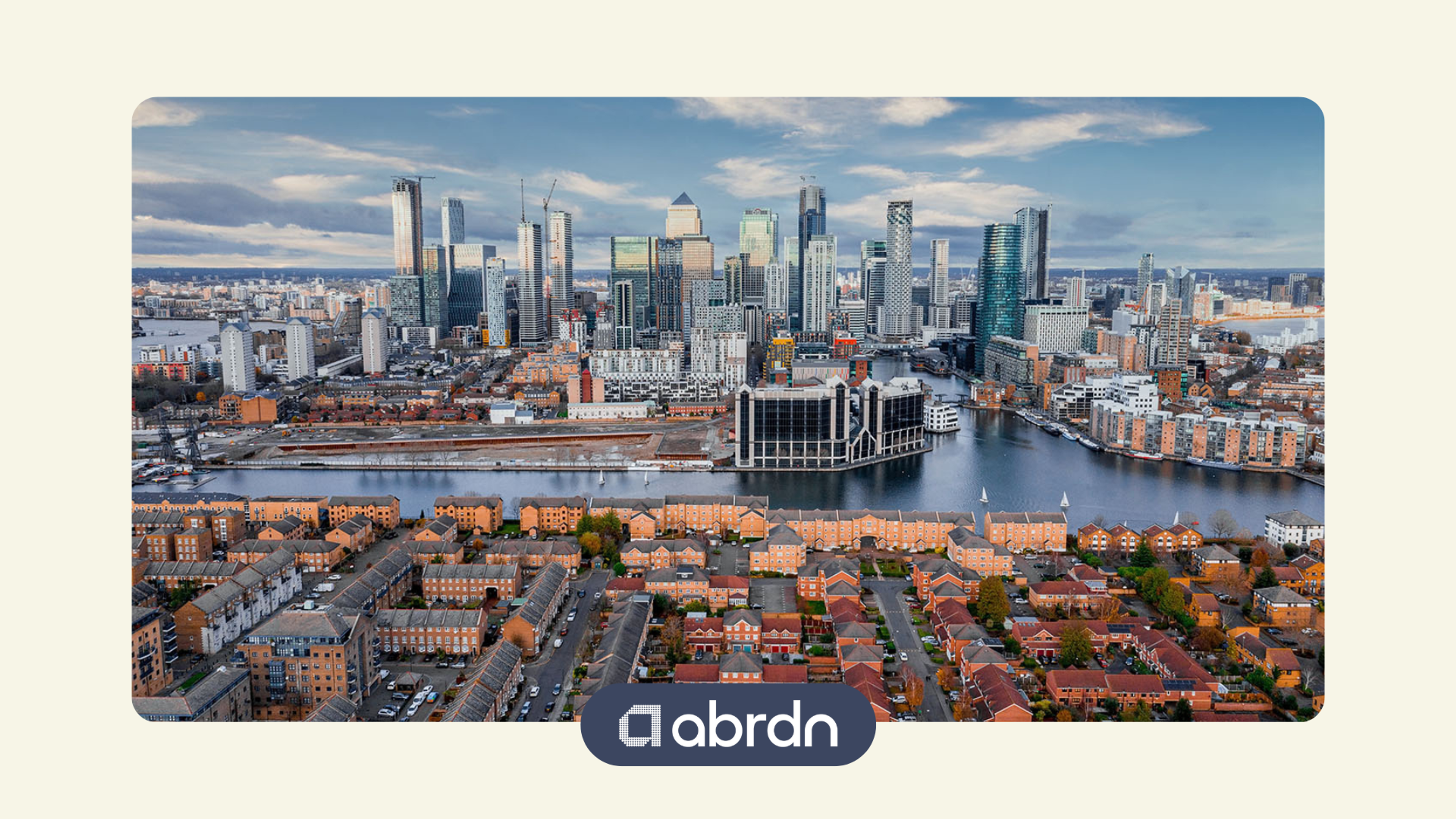 skyline of London's financial centre