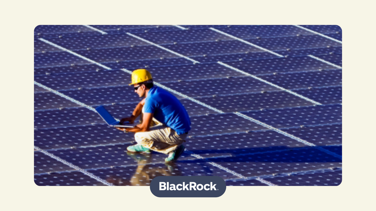 man evaluating the solar panels