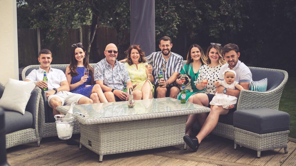 Photo of article writer Jane Gow and her family