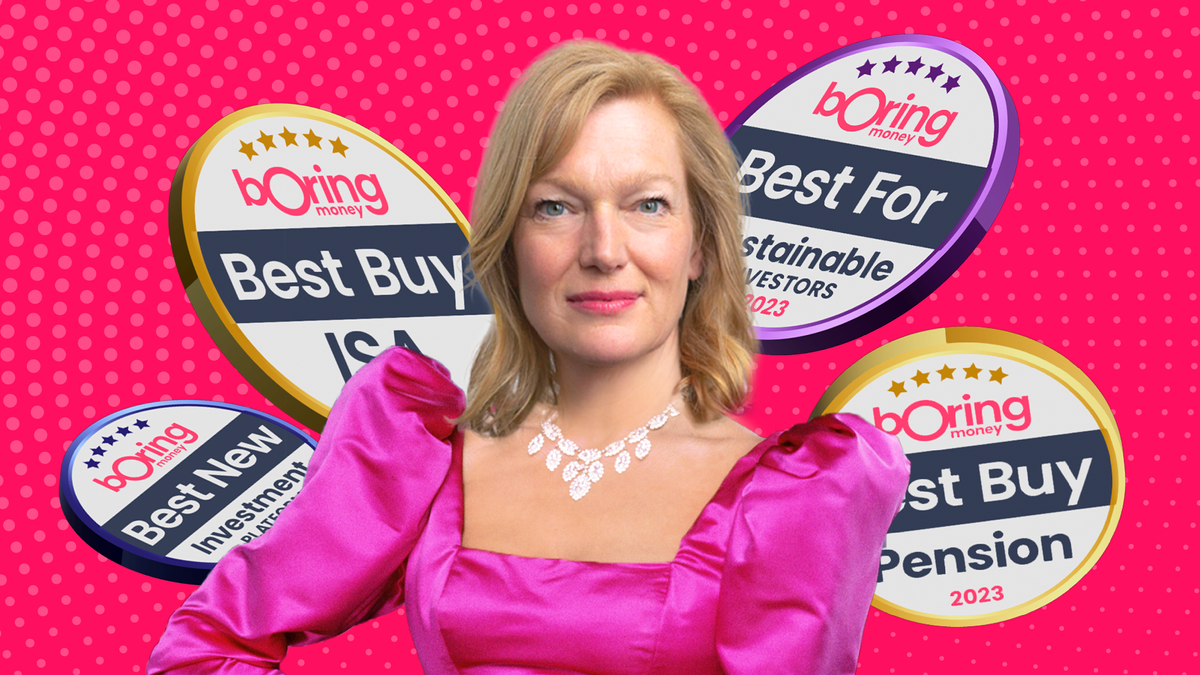 Boring Money CEO and Founder, Holly Mackay revealing the winners of our 2023 Best Buy Awards