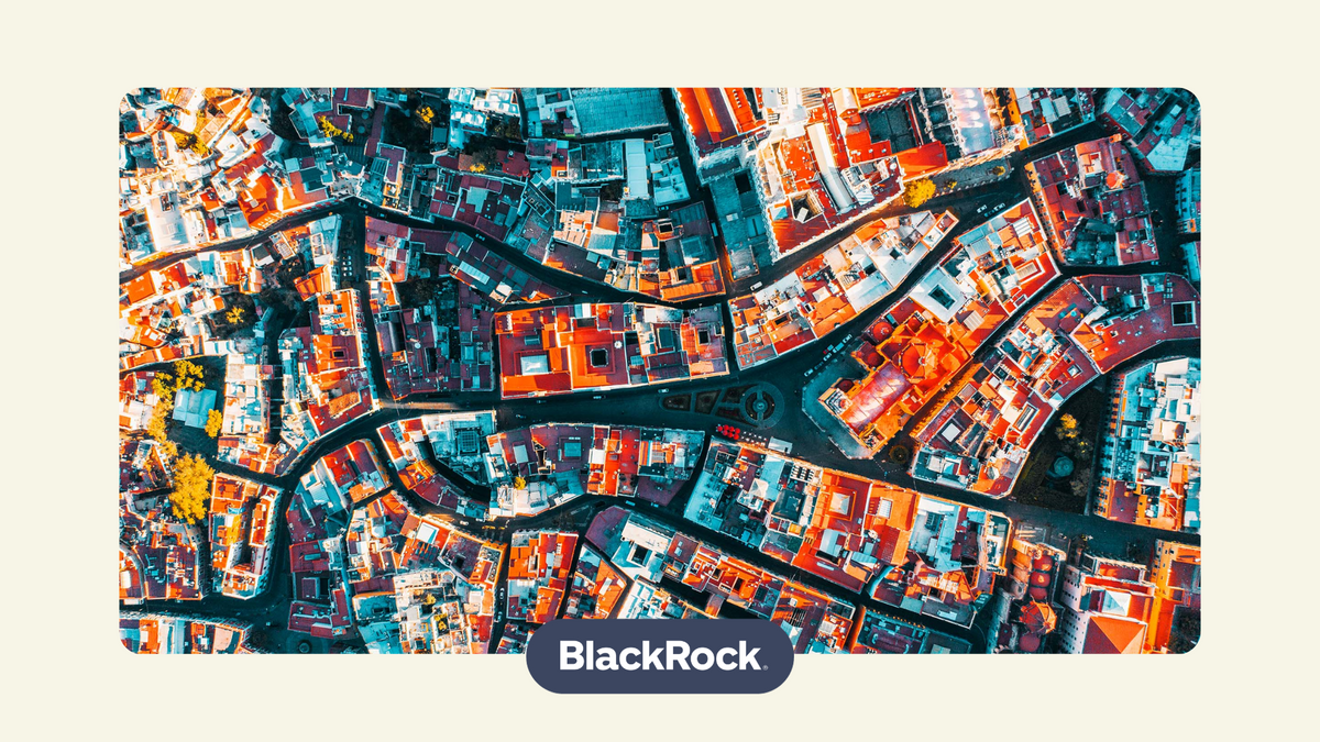 Above sight of houses in Mexico City, Mexico